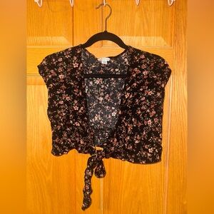 American Eagle Tie Front Crop Top
